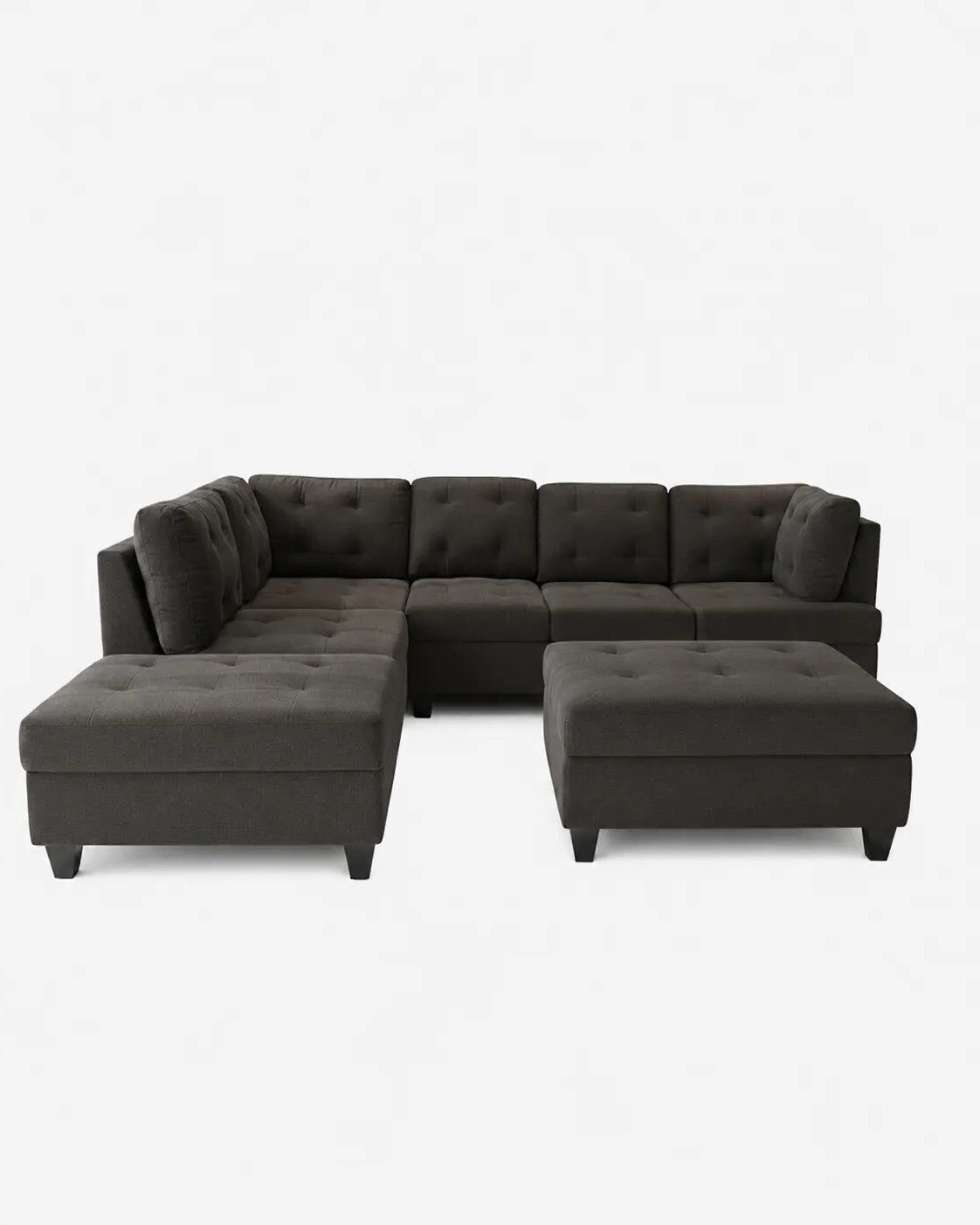 Aruba Modern Sectional - Dove Grey