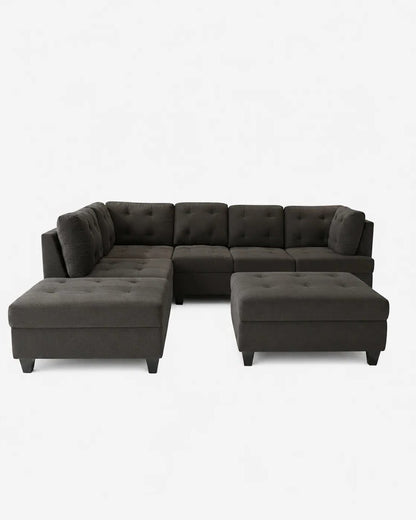 Aruba Modern Sectional - Dove Grey