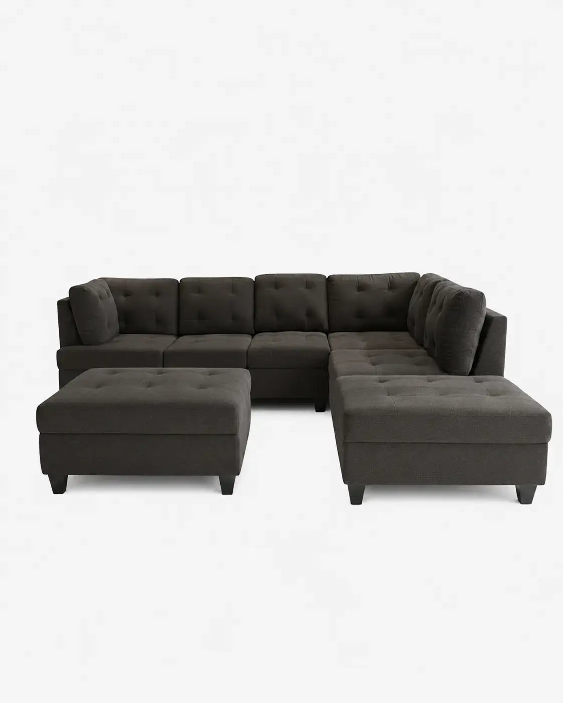 Aruba Modern Sectional - Dove Grey