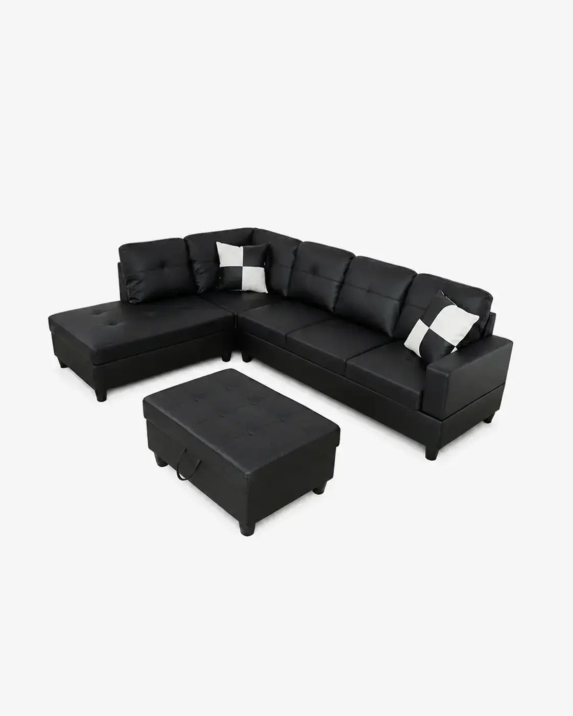 Belmont Modern Sectional - Black