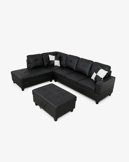 Belmont Modern Sectional - Black