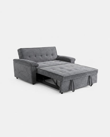 Neil Compact Sofa Bed Love Seat - Grey