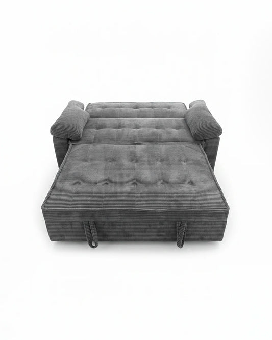Neil Compact Sofa Bed Love Seat - Grey