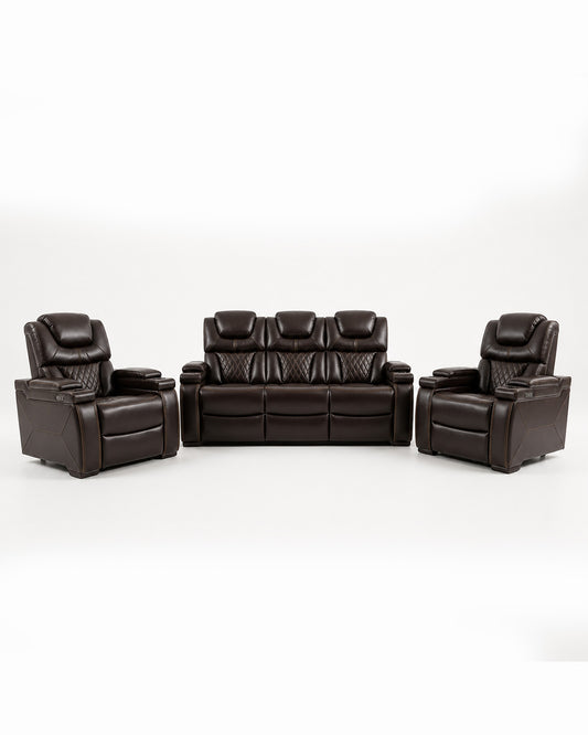 Transformer Power Recliner Set - Chocolate Brown