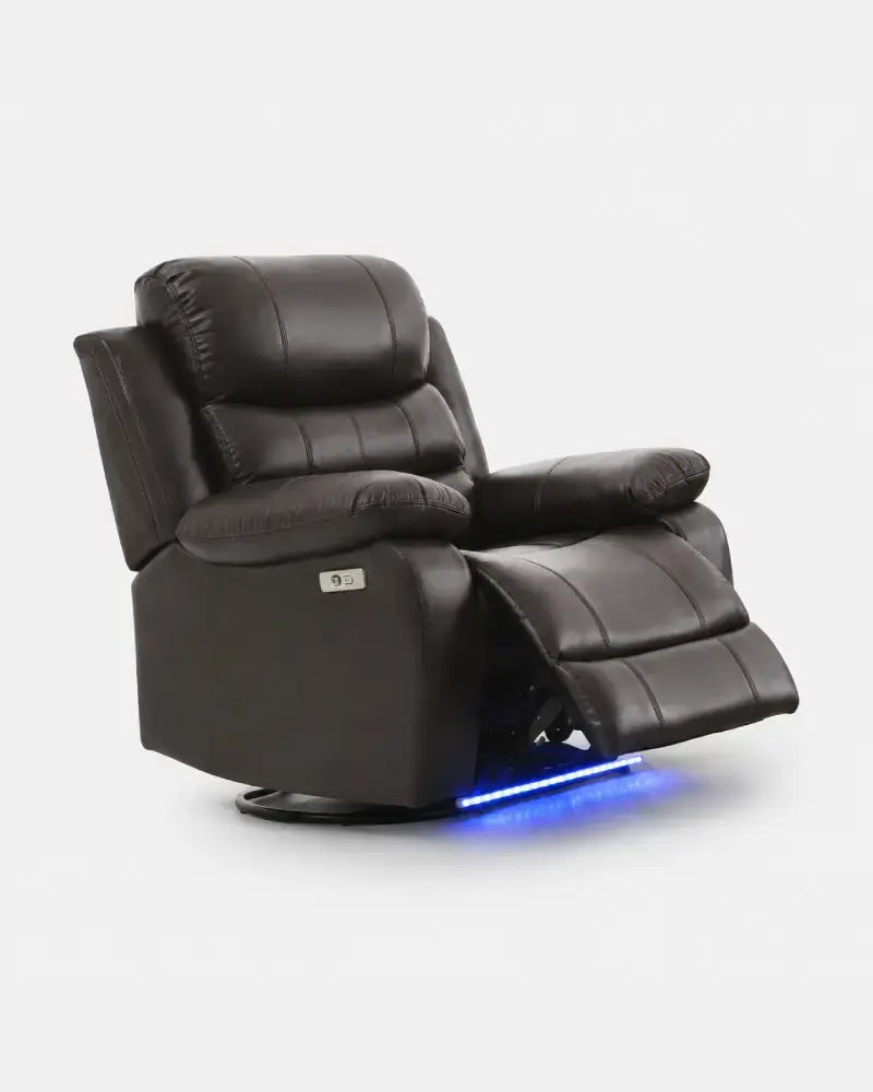 Monaco Power Recliner Set -  Chocolate Brown