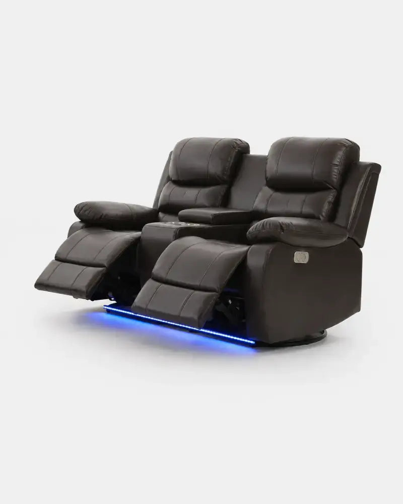 Monaco Power Recliner Set -  Chocolate Brown